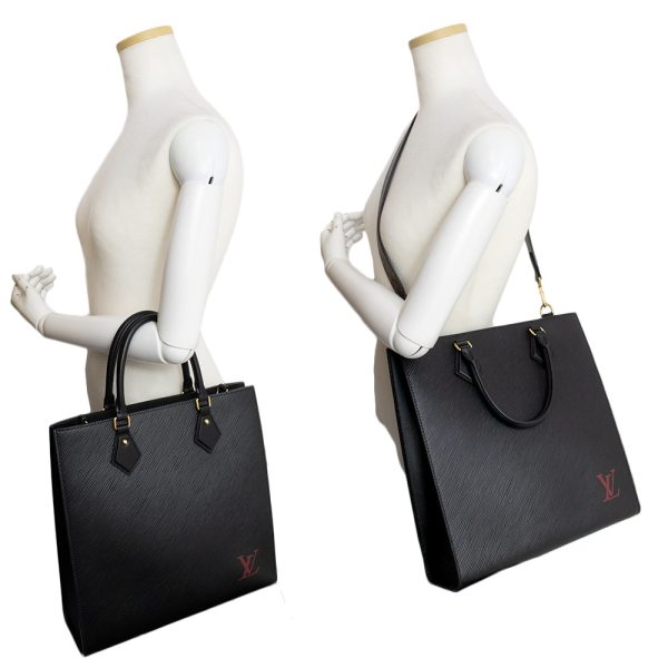 200013296019 8 Louis Vuitton Sac Pla PM Shoulder Handbag Epi Leather Noir Black