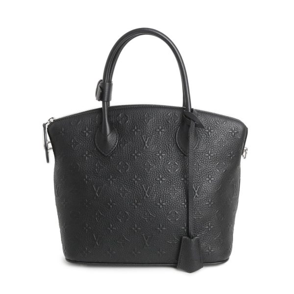 200013302019 LOUIS VUITTON Lockit Revelation Handbag Calfskin Leather Noir Black