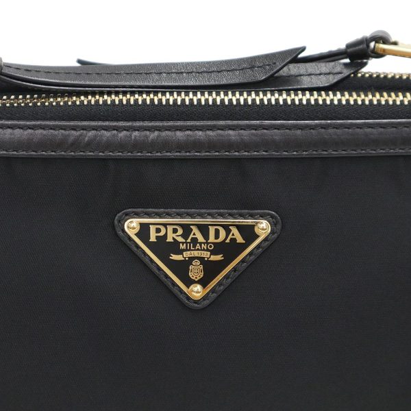 200013339019 10 Prada Triangular Plate Shoulder Bag Nero Black