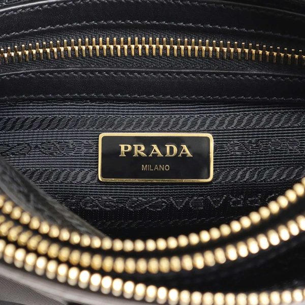 200013339019 9 Prada Triangular Plate Shoulder Bag Nero Black