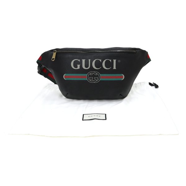 200013461019 2 Gucci Shoulder Waist Pouch Crossbody Leather Black