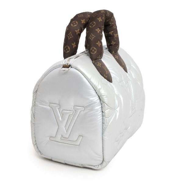 200013469019 4 Louis Vuitton LV Pillow Speedy Bandouliere 25 Nylon Crossbody Silver