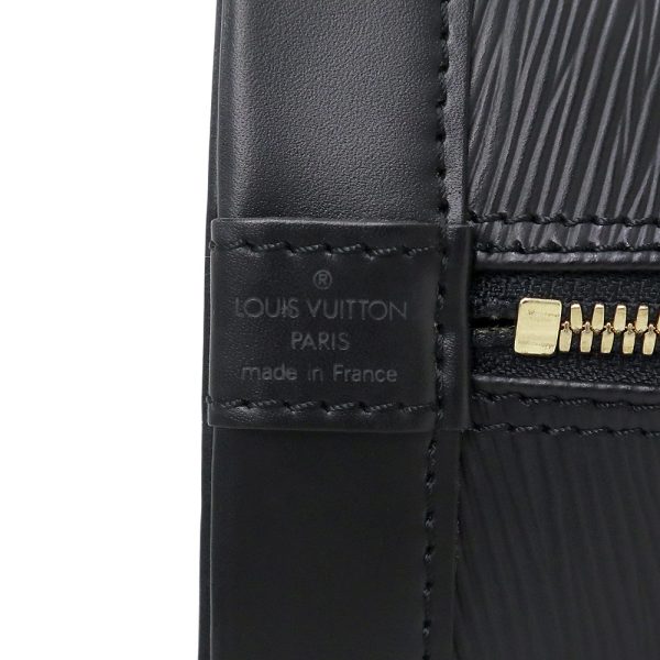 200013483019 9 Louis Vuitton Alma PM Handbag Epi Leather Noir Black