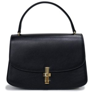 200013484019 The Row Sofia 875 Handbag Calfskin Leather Black