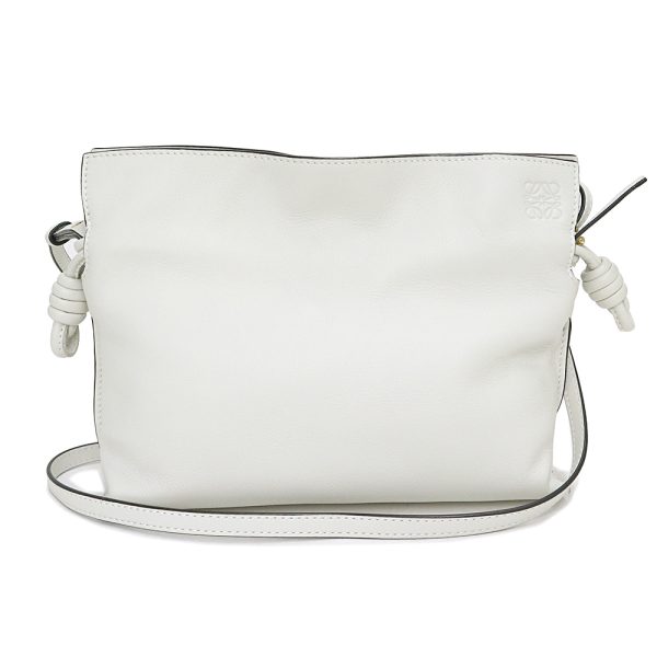 200013570019 Loewe Flamenco Clutch Mini 2way Shoulder Bag White