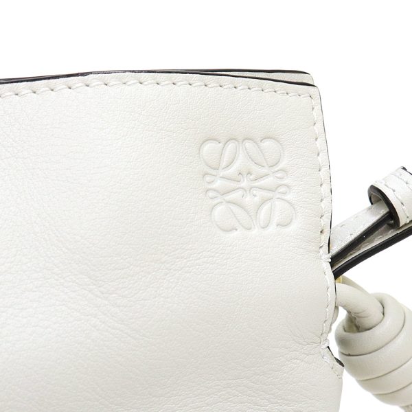 200013570019 10 Loewe Flamenco Clutch Mini 2way Shoulder Bag White