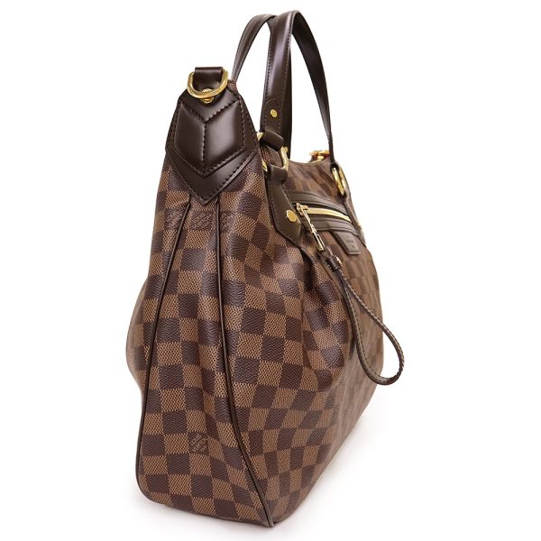 200013598019 5 LOUIS VUITTON Evora handbag Damier leather brown