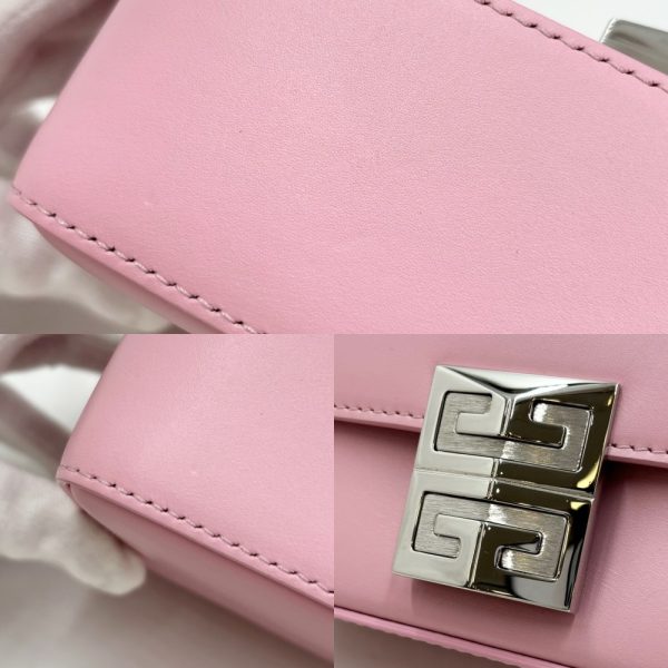 2000301246906913 12 Givenchy Shoulder Bag 4G Small Crossbody Bag Leather Hardware Pink Silver