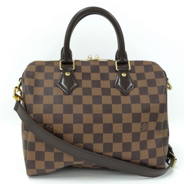 2000345252100147 1 Louis Vuitton Speedy Bandouliere Shoulder Bag Damier Ebene Brown