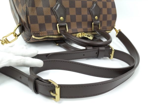 2000345252100147 5 Louis Vuitton Speedy Bandouliere Shoulder Bag Damier Ebene Brown