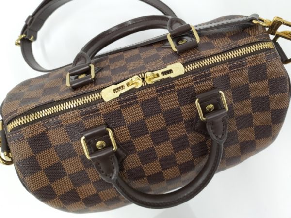 2000345252100147 7 Louis Vuitton Speedy Bandouliere Shoulder Bag Damier Ebene Brown