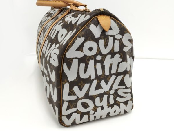 2000345252300030 6 Louis Vuitton Keepall 50 Boston Bag Monogram Graffiti Black