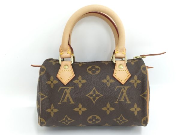 oplus 256 Louis Vuitton Mini Speedy Handbag Monogram Brown