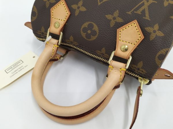 oplus 256 Louis Vuitton Mini Speedy Handbag Monogram Brown