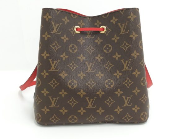 oplus 256 Louis Vuitton NeoNoe Shoulder Drawstring Monogram Coquelicot Brown