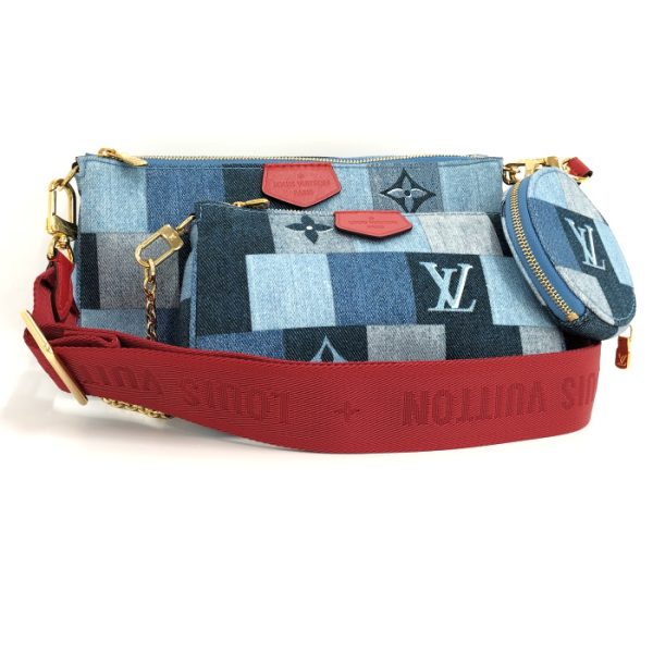 2000773252000999 1 Louis Vuitton Multi Pochette Accessoires 2WAY Handbag Monogram Denim Blue