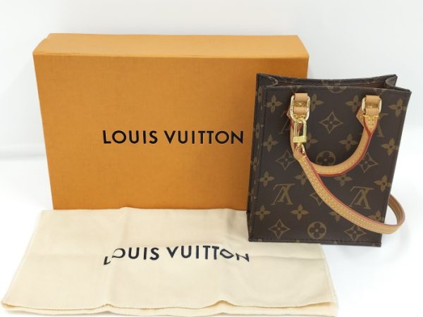 2000773252001074 10 Louis Vuitton Petite Sac Plat 2WAY Shoulder Monogram M Brown