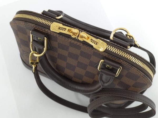 2000773252001108 8 Louis Vuitton Alma BB 2WAY Handbag Shoulder Bag Damier Ebene Brown