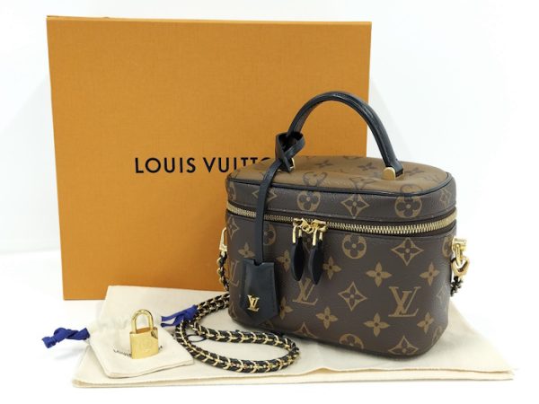 oppo 1280 Louis Vuitton Vanity NV PM 2WAY Shoulder Bag Monogram Reverse