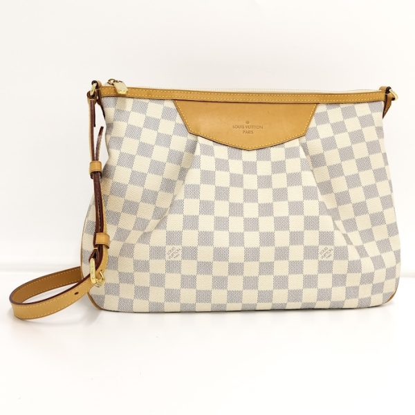 oppo 256 Louis Vuitton Siracusa MM Shoulder Damier Azur