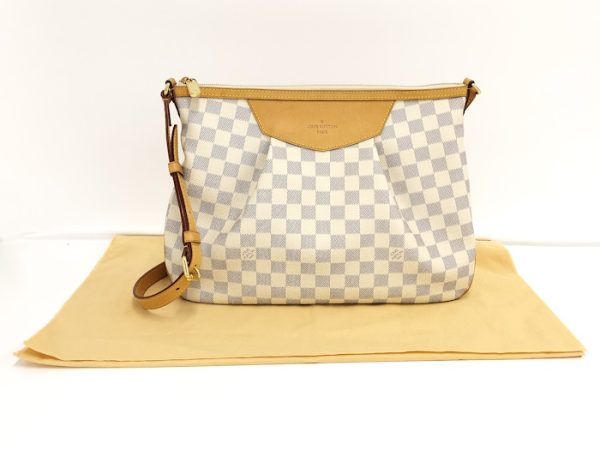 oppo 256 Louis Vuitton Siracusa MM Shoulder Damier Azur