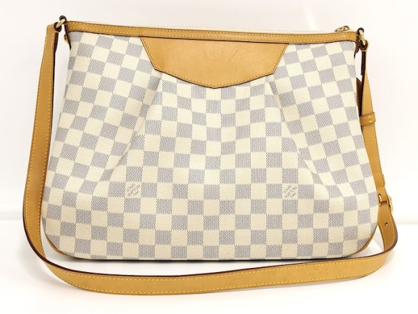 oppo 256 Louis Vuitton Siracusa MM Shoulder Damier Azur