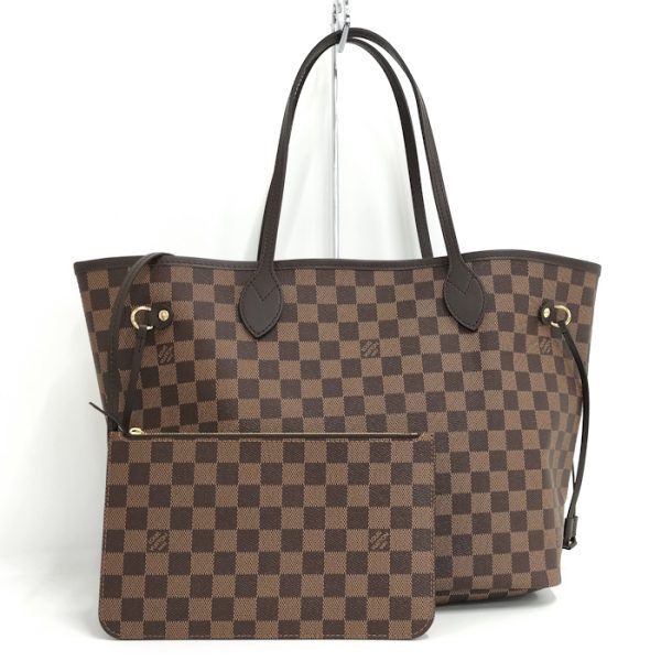 oplus 256 Louis Vuitton Neverfull MM Tote Bag Shoulder Bag Damier Ebene Brown