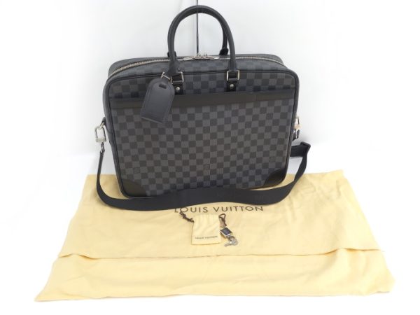 2000773257601019 10 Louis Vuitton Business Briefcase Porte Document Voyage GM Damier Graphite