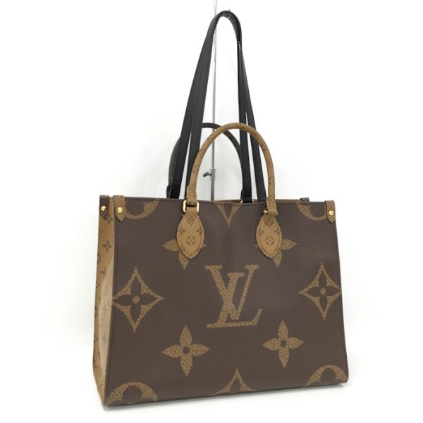 oplus 256 Louis Vuitton On the Go MM 2WAY Tote Bag Monogram Reverse Giant Brown