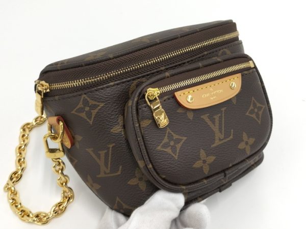 2000773257801040 7 Louis Vuitton Chain Mini Bum Bag Shoulder Bag Monogram Black