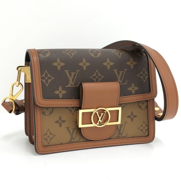 oplus 256 Louis Vuitton Dauphine Mini Shoulder Bag Monogram Reverse Brown