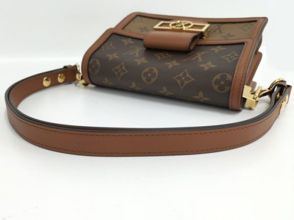 oplus 256 Louis Vuitton Dauphine Mini Shoulder Bag Monogram Reverse Brown