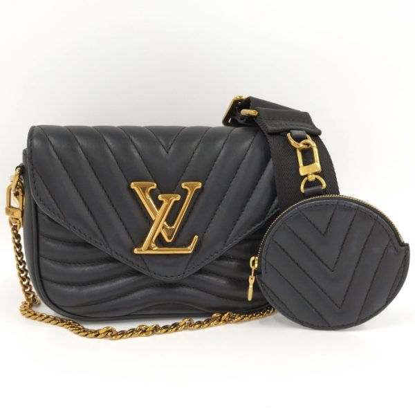 2000773258500452 1 Louis Vuitton Multi Pochette Shoulder Bag with Pouch Leather Black