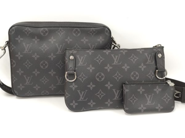 2000773258800667 2 Louis Vuitton Trio Messenger Shoulder Bag Monogram Eclipse