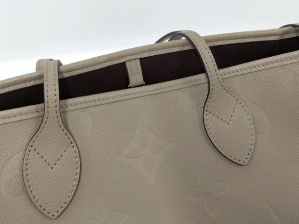 2000773258800697 6 Louis Vuitton Neverfull MM Tote Bag with Pouch Monogram Empreinte Tourterelle Beige