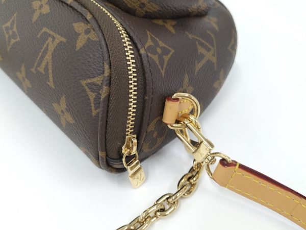 oppo 256 Louis Vuitton Chain Mini Bum Bag Shoulder Bag Monogram Brown