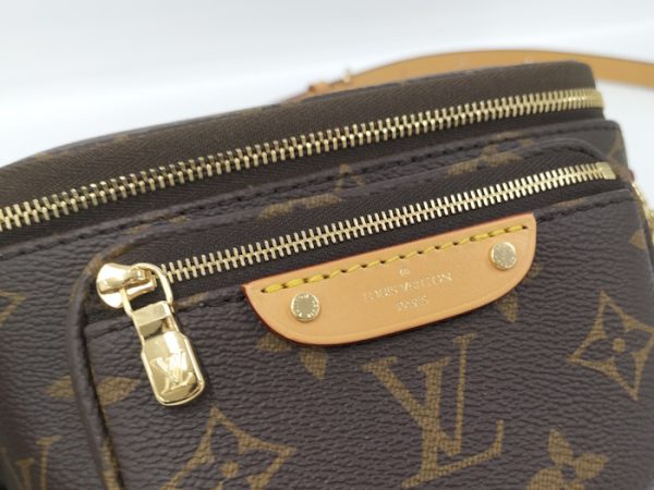 oppo 256 Louis Vuitton Chain Mini Bum Bag Shoulder Bag Monogram Brown