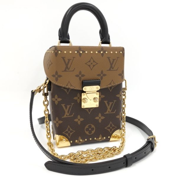 2000773258800793 1 Louis Vuitton Camera Box 2WAY Shoulder Bag Monogram Reverse Brown