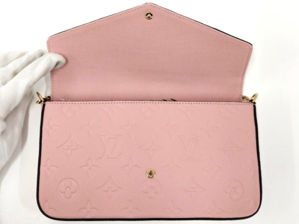 2000773259000417 7 Louis Vuitton Pochette Felicie Shoulder Monogram Empreinte Leather M Pink