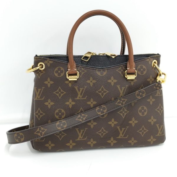 2000773259200486 1 Louis Vuitton Pallas BB 2WAY Shoulder Monogram Leather Noir Brown