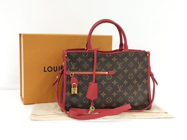 2000773259700611 10 Louis Vuitton Popincourt PM 2WAY Handbag Monogram Rouge Red