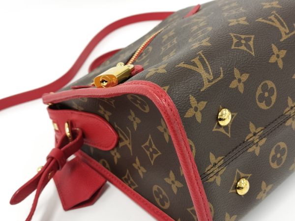 oppo 256 Louis Vuitton Popincourt PM 2WAY Handbag Monogram Rouge Red