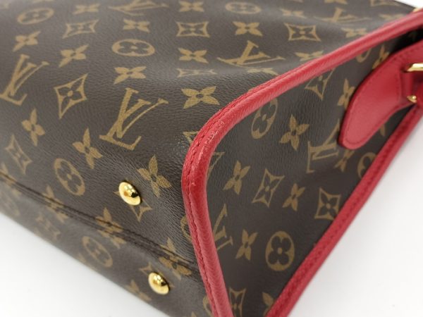 oppo 256 Louis Vuitton Popincourt PM 2WAY Handbag Monogram Rouge Red