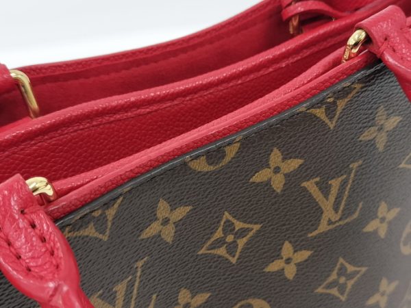 oppo 256 Louis Vuitton Popincourt PM 2WAY Handbag Monogram Rouge Red