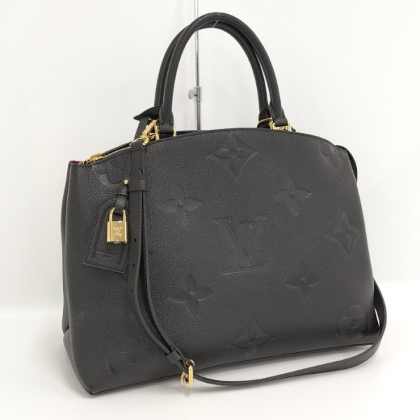 oplus 256 Louis Vuitton Grand Palais MM 2WAY Bag Monogram Empreinte Leather Black