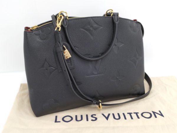 oplus 256 Louis Vuitton Grand Palais MM 2WAY Bag Monogram Empreinte Leather Black