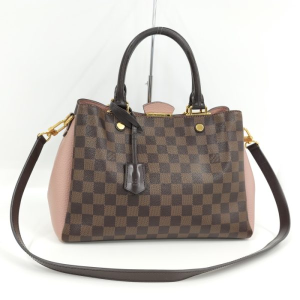 2000803251700255 1 Louis Vuitton Brittany 2WAY Shoulder Damier Ebene Brown