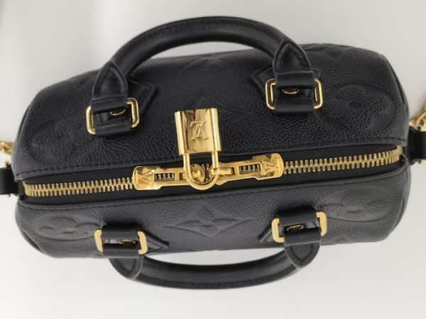 oplus 288 louis Vuitton Speedy Bandouliere 20 2WAY Shoulder Bag Monogram Empreinte Giant Black