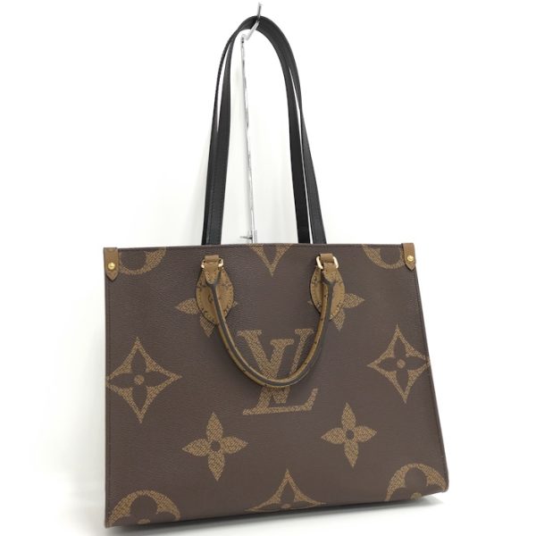 oppo 256 Louis Vuitton On the Go MM 2WAY Tote Bag Monogram Reverse Giant Brown