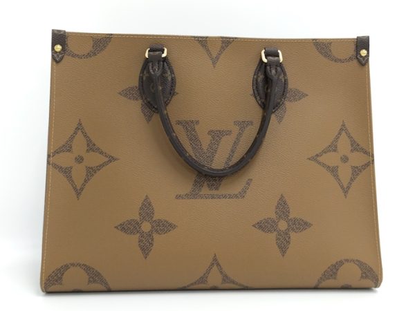 oppo 256 Louis Vuitton On the Go MM 2WAY Tote Bag Monogram Reverse Giant Brown